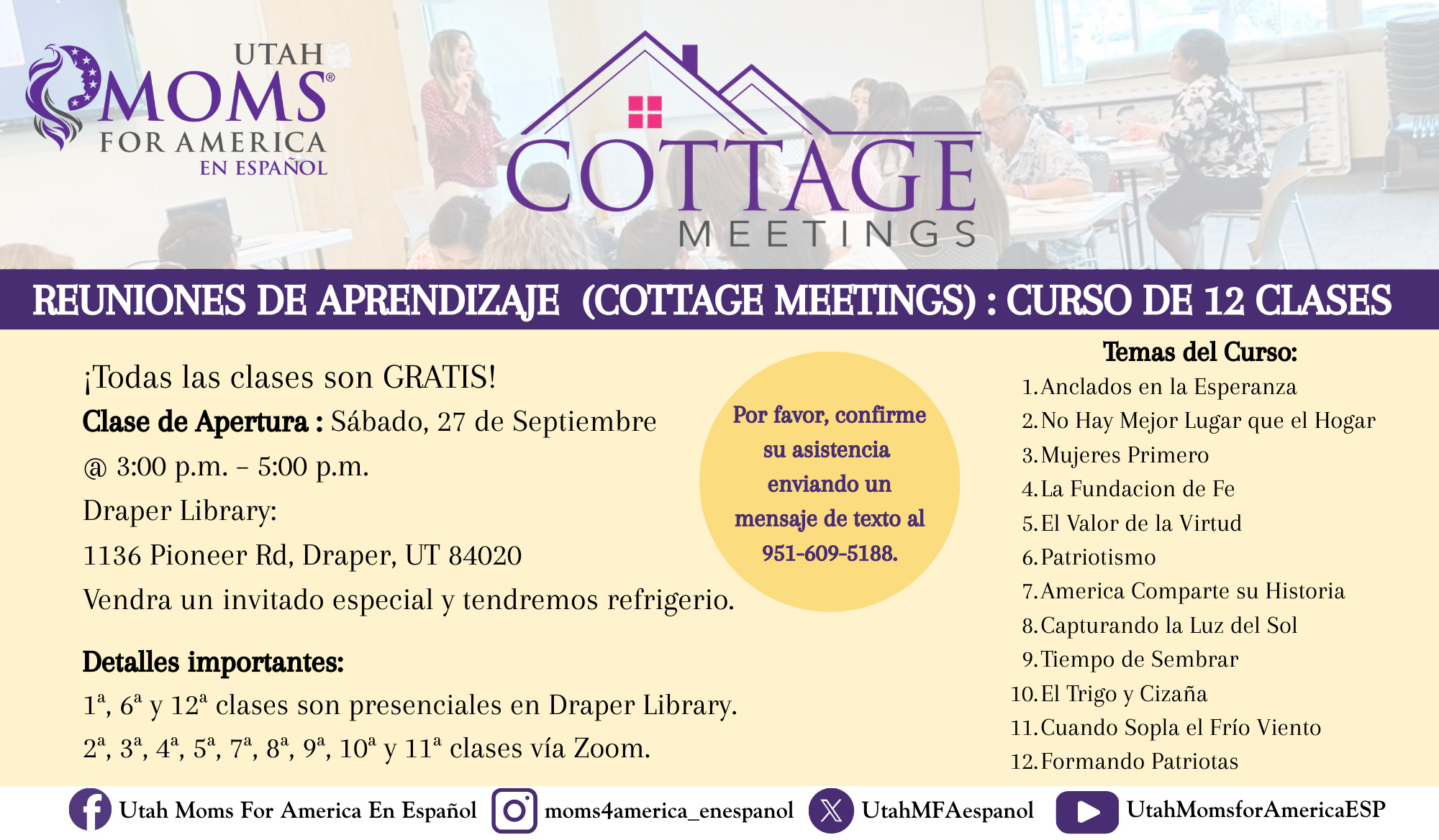 cottage meeting espanol